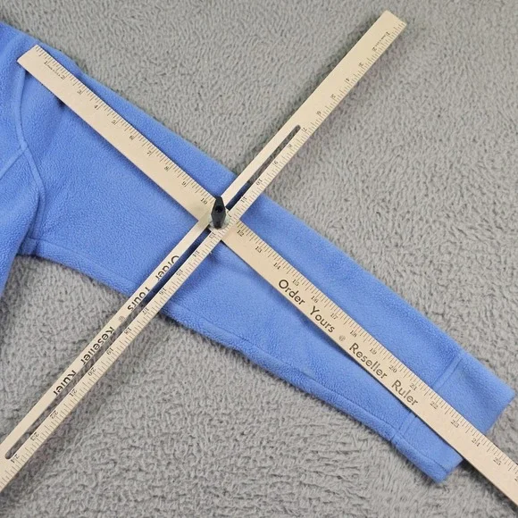 L.L.Bean Fleece Jacket Womens Medium Blue Polartec Full Zip Cozy Stretch 259072 - Picture 13 of 13